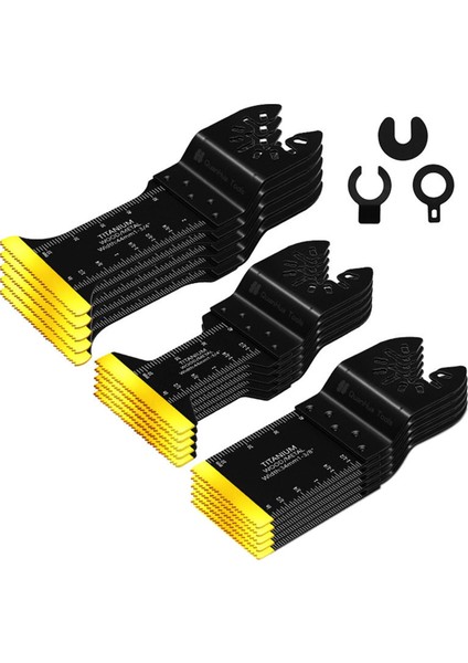 20 Adet Titanyum Salınımlı Testere Bıçağı Metal Kesme, Takım Bıçağı Kitleri (Yurt Dışından)