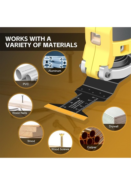 20 Adet Titanyum Salınımlı Testere Bıçağı Metal Kesme, Takım Bıçağı Kitleri (Yurt Dışından) modelleri