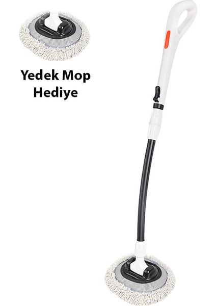 LS-443 Teleskopik Mikrofiber Araba Yıkama Fırçası Uzun Saplı Fırçası Oto Mopu