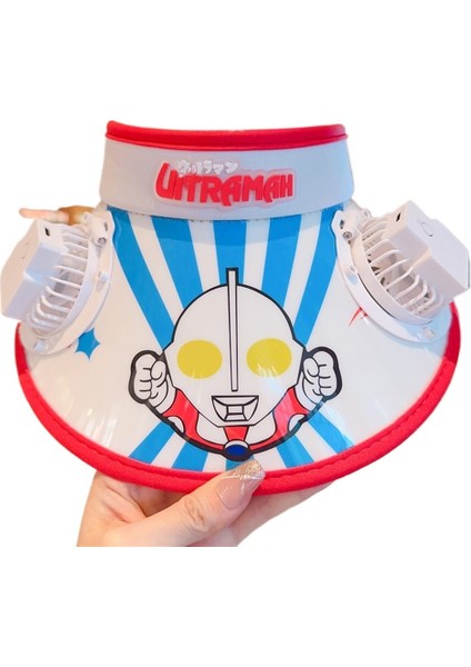 Fan Şapka Çocuk Yaz Dış Mekan Uv Koruma Güneşlik Büyük Siperlik Güneş Şapkası (Yurt Dışından)