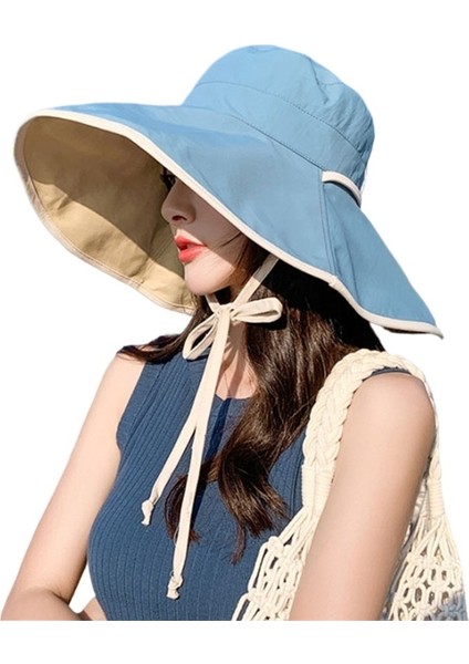 Kadınlar Için Yeni Stil Şapka, Şık Işe Gidip Gelme, Geniş Kenarlı Balıkçı Şapkası, Açık Havada Ultraviyole Işınlarına Karşı Taşınabilir Çok Yönlü Güneş Şapkası (Yurt Dışından)
