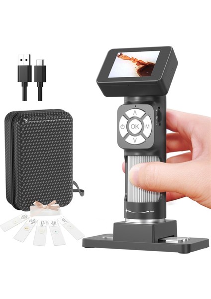 Yeni Dijital Elektron Mikroskobu 500X Büyütme 2 Inç 1080P Yüksek Tanımlı Biyolojik Mikroskop Büyütme Cam (Yurt Dışından) modelleri