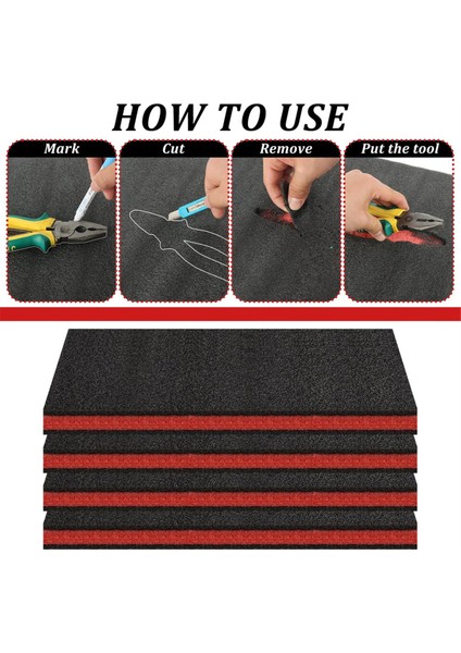 Adet Alet Kutusu Köpüğü, Kutular Için Köpük Ek Parçaları, Alet Kutusu Astarı (Yurt Dışından) modelleri