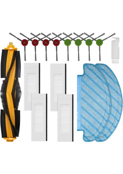 Yedı Vac Max Için Yedek Parçalar, Vac Istasyonu Robot Vakum Temizleyici Aksesuarlar Ana Yan Fırça Hepa Filtreler Paspas Bezi (Yurt Dışından)