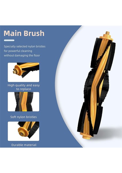 Yedı Vac Max Için Yedek Parçalar, Vac Istasyonu Robot Vakum Temizleyici Aksesuarlar Ana Yan Fırça Hepa Filtreler Paspas Bezi (Yurt Dışından) fırsatları