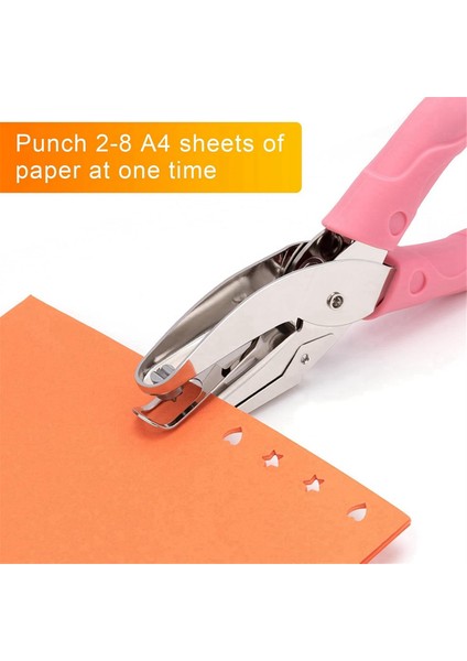 2 Pack El Deli Delin Punch Seti, Tek Delikli Yumruk, Kalp ve Yıldız Delik Punch, Kauçuk Sap, 1/4 Inç Metal Delin Yumruğu (Yurt Dışından) fırsatları