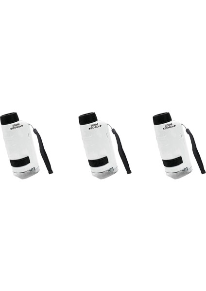3x Minilabsters Miniscope Kids, Mini Labsters Taşınabilir Mikroskop, Mini Labsters Taşınabilir Mikroskop (Beyaz) (Yurt Dışından)