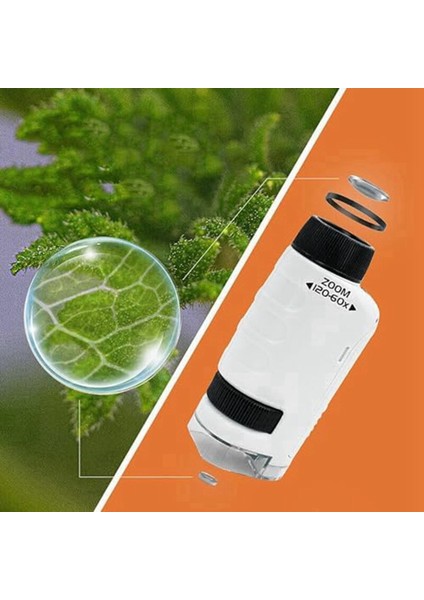 3x Minilabsters Miniscope Kids, Mini Labsters Taşınabilir Mikroskop, Mini Labsters Taşınabilir Mikroskop (Beyaz) (Yurt Dışından) indirimleri