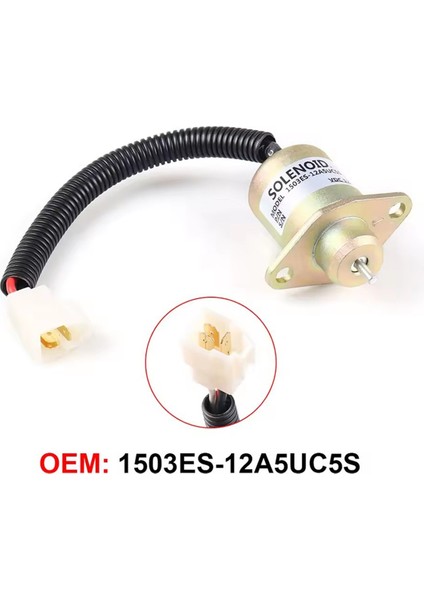 Kubota Için 1503ES-12A5UC5S SA-4569-T 12V Yakıt Kapatma Solenoidi (Yurt Dışından) indirimleri