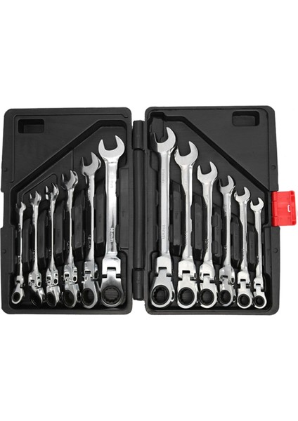 12 Parça Çift Amaçlı Cırcırlı Anahtar Sabit Anahtar El Aleti Seti 72 Diş (Yurt Dışından) fiyatları