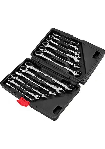 12 Parça Çift Amaçlı Cırcırlı Anahtar Sabit Anahtar El Aleti Seti 72 Diş (Yurt Dışından) indirimleri