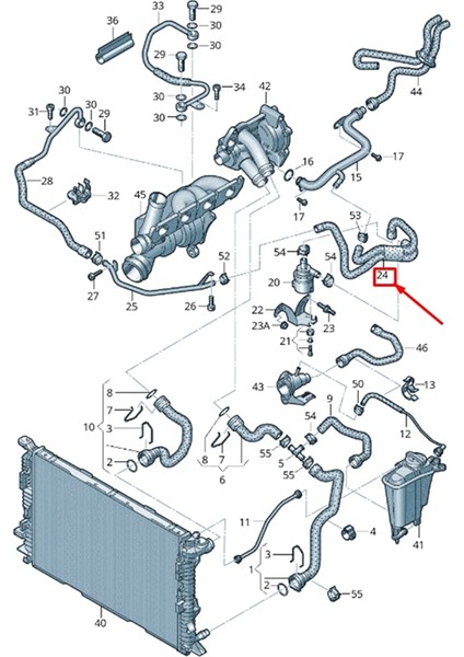 Audi Için Yeni 06H121057BA Motor Soğutma Hortumu Kauçuk Radyatör Borusu (Yurt Dışından) fırsatları
