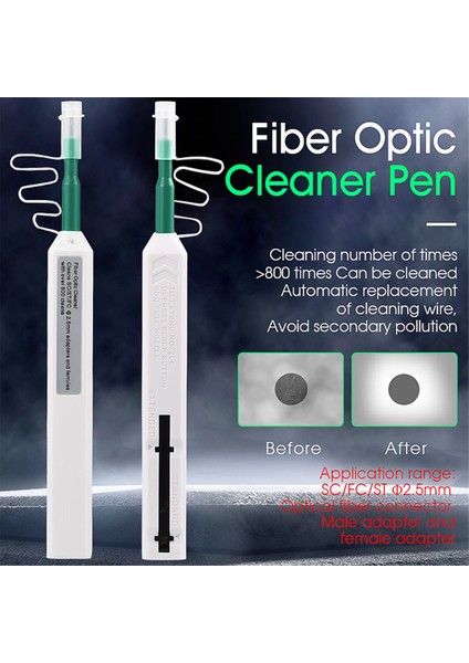 2,5 mm Fiber Optik Temizleme Kalemi Seti Optik Fiber Konnektör Temizleyici (Yurt Dışından) indirimleri
