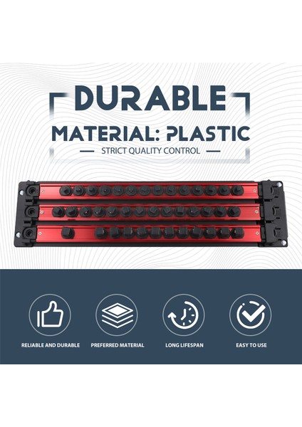 Metal Soket Depolama Rafı, Manyetik Tornavida Başlığı Tutucu, (Yurt Dışından) fırsatları