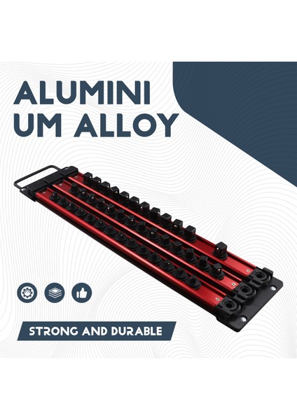 Metal Soket Depolama Rafı, Manyetik Tornavida Başlığı Tutucu, (Yurt Dışından) indirimleri