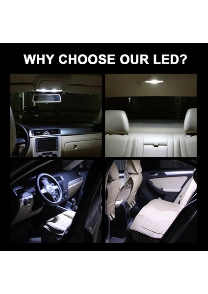 2pcs Ön+Arka Araba Kubbesi Çatı Lambası Okuma Lambası For-Passat cc Golf 4 5 6 Artı Jetta 1k2 Scirocco Sharan Tiguan (Yurt Dışından) modelleri