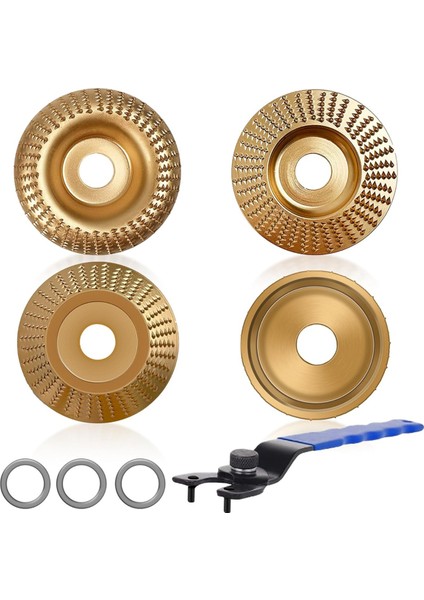 Inç Veya 4-1/2 Inç Açı Taşlama Makinesi Için 5 Parça Ahşap Oyma Diski Seti (Yurt Dışından)