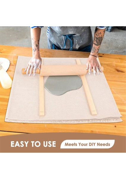 12 Parça Çömlekçilik Aletleri Öğretim Seti, 17 Inçlik Levha Silindiri Dahil (Yurt Dışından) indirimleri