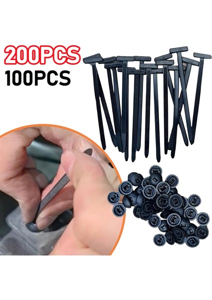 Naylon Kablo Bağı Tokası Kendinden Kilitli Fermuarlı Bağ Tutucu B (Yurt Dışından) fiyatları