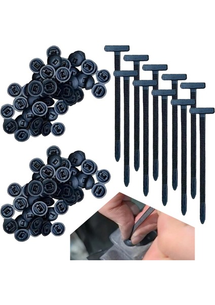 Naylon Kablo Bağı Tokası Kendinden Kilitli Fermuarlı Bağ Tutucu B (Yurt Dışından) modelleri