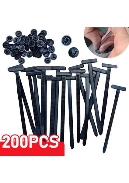 Naylon Kablo Bağı Tokası Kendinden Kilitli Fermuarlı Bağ Tutucu B (Yurt Dışından) indirimleri