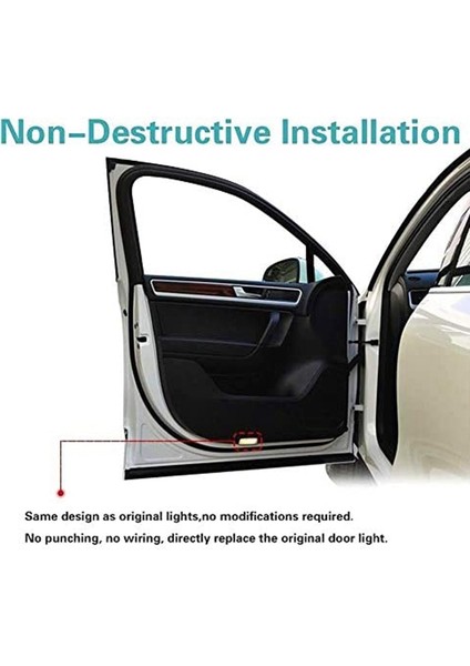 Araba Kapısı LED Logo Projektör Aydınlatma Gölge Işık Hayalet Lamba Infiniti Fx G M Ex Q50 Q70 Q60 QX50 QX70 QX80 (4 Paket) (Yurt Dışından) indirimleri