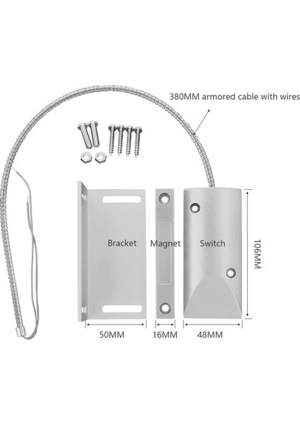 Adet Garaj Kapısı Kontakları Kablolu Manyetik Anahtar Alarm Sensörü (Yurt Dışından) fiyatları