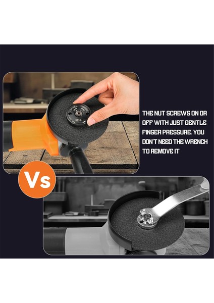 4,5 Inç ve 5 Inç Açılı Taşlama Makinesi Için 2 Adet Somun, Anahtar Gerekmez (Yurt Dışından) fiyatları