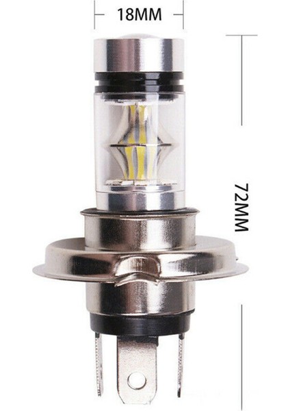 4 Pcs H4 9003 Hb2 LED Motosiklet Far Ampulleri Hıd Hıd Hı &amp; Düşük Kaydı 6500K Beyaz Güç (Yurt Dışından) fiyatları