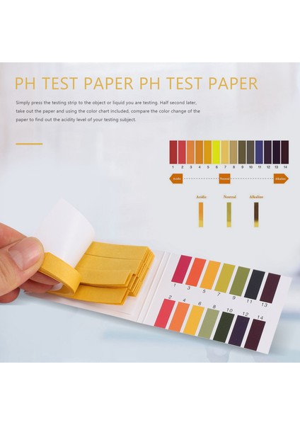 3 Set 240 Şeritler Profesyonel 1-14 Ph Taç Kağıt Ph Test Şeritleri Su Kozmetikleri Toprak Ph Test Kağıtları Kontrol Kartı ile (Yurt Dışından) fırsatları