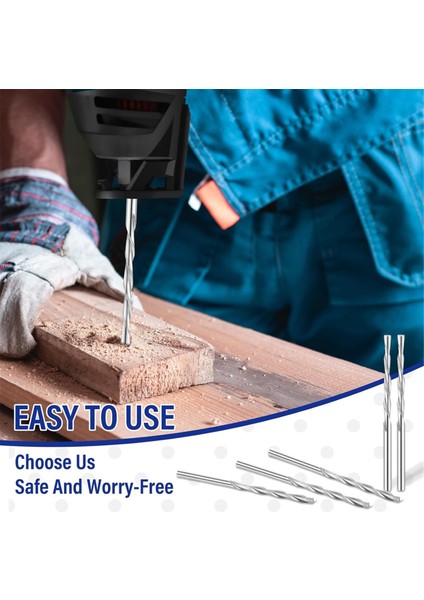 50PCS Ahşap ve Plastik Kılavuz Noktası Kesme Bitleri Için 1/8 Inç Matkap Bit Çapı Ahşap Yönlendirici Bitler, Spiral Testere ile Kullanım Için (Yurt Dışından) fırsatları