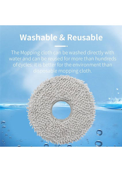 12PCS Yedek Parçalar Ecovacs Deebot X2 / X2 Pro / DEX86 Robot Vakum Süpürge Yıkanabilir Mop Kumaş (Yurt Dışından) fiyatları