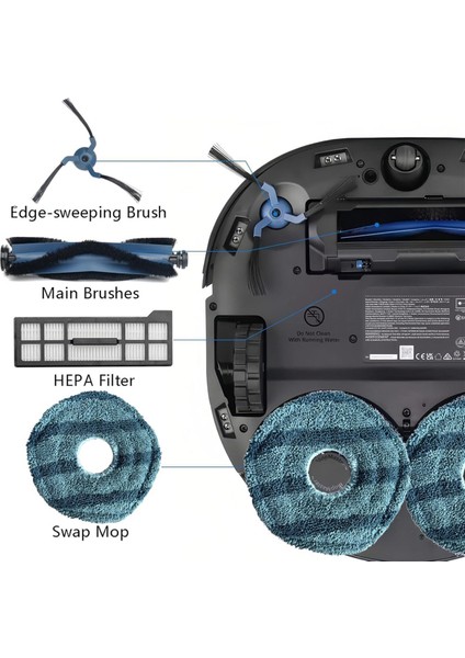 Eufy X10 Pro Omni Vakum Temizleyici Parçalar Silin Sidalı Fırlatma Filtresi Mop Padleri Toz Torbaları Yedek Aksesuarlar (Yurt Dışından) fiyatları