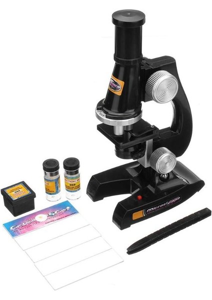 Mikroskop Kiti Lab LED 100X/200X/450X Homeschool Science Eğitim Oyuncak Hediyesi Rafine Biyolojik Mikroskop Çocuk Çocuk (Yurt Dışından) indirimleri