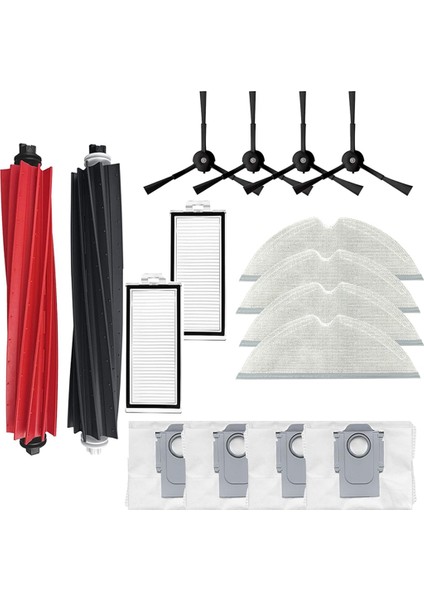 16PCS Yedek Parçalar Roborock Için Aksesuar Kiti Q8 Max+/q8 Max Plus/q5 Pro+/q5 Pro Robot Vakum Süpürge (Yurt Dışından)