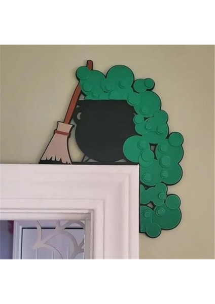 Cadılar Bayramı Kapı Çerçevesi Dekorasyonu, Cadılar Bayramı Kapı Köşesi Işareti, Kapı Çerçevesi Dekorasyon Heykeli, A3 (Yurt Dışından) modelleri