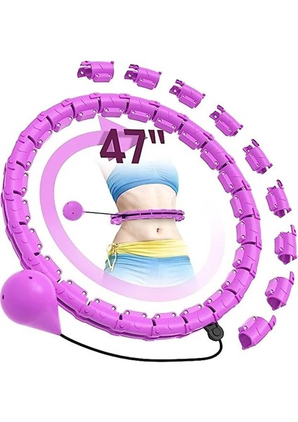 Beli Ayarlanabilir,akıllı Bel Inceltme Çemberi 115 cm Bel Çevresine Kadar Uyumlu 24 Parça