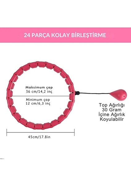 Beli Ayarlanabilir,akıllı Bel Inceltme Çemberi 115 cm Bel Çevresine Kadar Uyumlu 24 Parça modelleri
