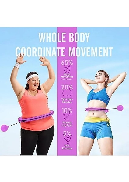 Beli Ayarlanabilir,akıllı Bel Inceltme Çemberi 115 cm Bel Çevresine Kadar Uyumlu 24 Parça indirimleri