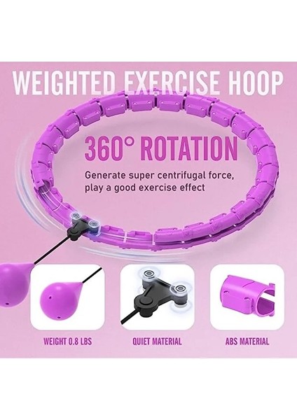 Beli Ayarlanabilir,akıllı Bel Inceltme Çemberi 115 cm Bel Çevresine Kadar Uyumlu 24 Parça