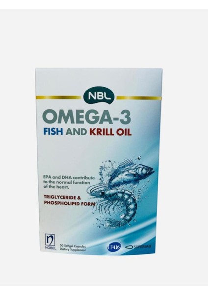 Omega-3 Fish And Krill Oil 50 Kapsül