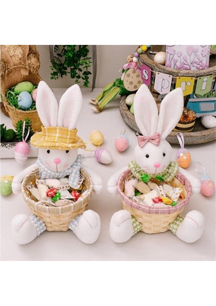 Paskalya Şeker Yemeği, Bunny Paskalya Sepeti, Paskalya Şeker Depolama Sepeti, Masa Dekoru Paskalya Hediyesi Için Hediye Kutusu, C (Yurt Dışından) indirimleri