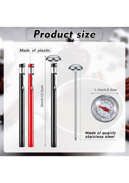 6 Pcs Paslanmaz Çelik Mutfak Termometresi 5 Inç Uzunluğunda 1 Inç Krop Termometresi Sütü Kökalama Gıda Termometresi (Yurt Dışından) fiyatları