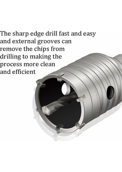 1set 2 1/2 Inç Beton Delik 220MM Sds ile Şans Sihir, 65MM Duvar Deliği Çimento Tuğla Taş Duvar Için Testere Matkap Bit (Yurt Dışından) fiyatları