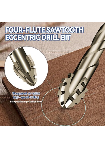 10PCS Yeni Dört Flüt Testere Dişi Eksantrik Matkap Biti Boyutu 5/6/8/10/10/12MM, Ahşap Mermer Metal Cam Seramik Duvar Karoları B (Yurt Dışından) indirimleri