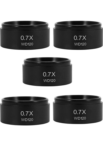 5x WD120 0.7x Trinoküler Stereo Mikroskop Yardımcı Objektif Lens Barlow Lens 48MM Iplik (Yurt Dışından)