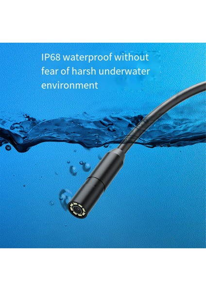 Endoskop Kamera IP67 Su Geçirmez 8mm Sert Tel Boru Hattı Muayene Borescope Ios iPhone 1m Için 8 Ayarlanabilir LED ile (Yurt Dışından) modelleri