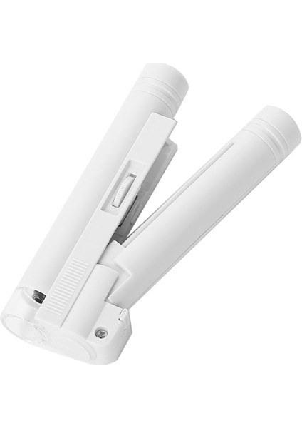 Taşınabilir Cep Mikroskobu 80X 100X Beyaz Mini Büyüteç Okuma Ölçeği Katlanabilir Büyüteç ile LED Aydınlatılmış (Yurt Dışından)