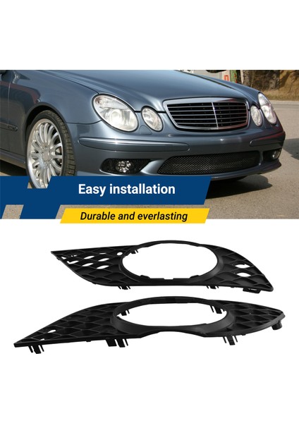 Mercedes Benz E Sınıfı W211 2006-2009 Ön Tampon Sis Fark Çerçevesi Sis Lambası Izgara Izgara 2118850522, 2118850622 (Yurt Dışından) fırsatları