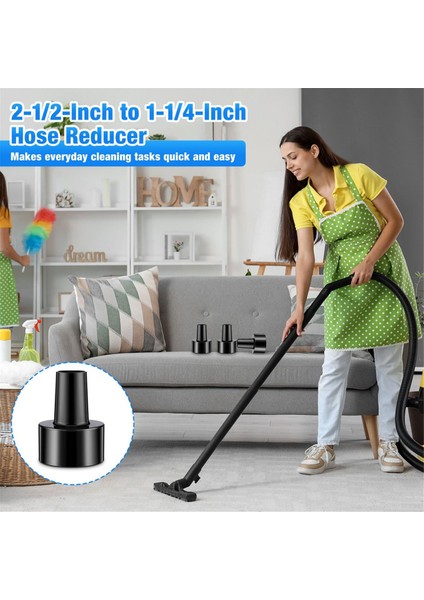 5pcs WS25011A 2-1/2-Inç Ila 1-1/4 Inç Evrensel Vakum Hortum Adaptörleri Kuru Islak Vakum Adaptörü, Vakum Süpürge Adaptörü (Yurt Dışından) indirimleri